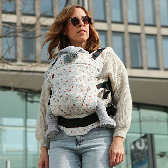 manduca Babytrage XT Cotton - Bellybutton - Soft Blossom Light