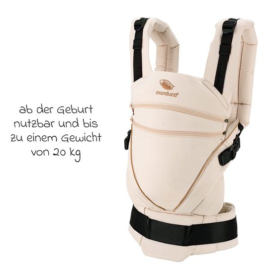 manduca Babytrage XT Cotton - Denimpowder Toffee