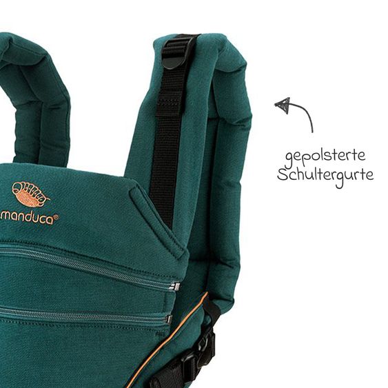 manduca Porte-Bébé XT Coton - Denimteal Toffee
