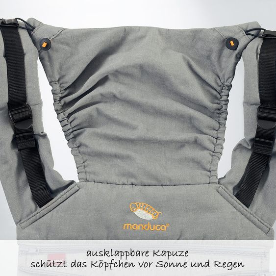 manduca Babytrage XT Cotton - Grey Orange