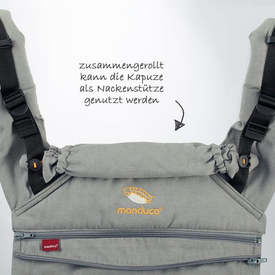 manduca Babytrage XT Cotton - Grey Orange