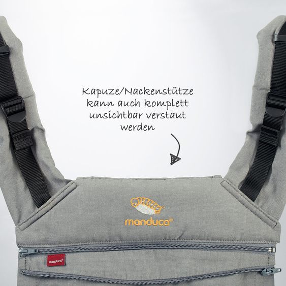 manduca Babytrage XT Cotton - Grey Orange