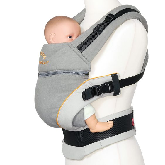 manduca Babytrage XT Cotton - Grey Orange