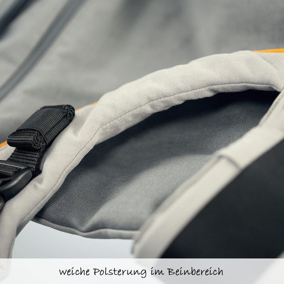 manduca Babytrage XT Cotton - Grey Orange