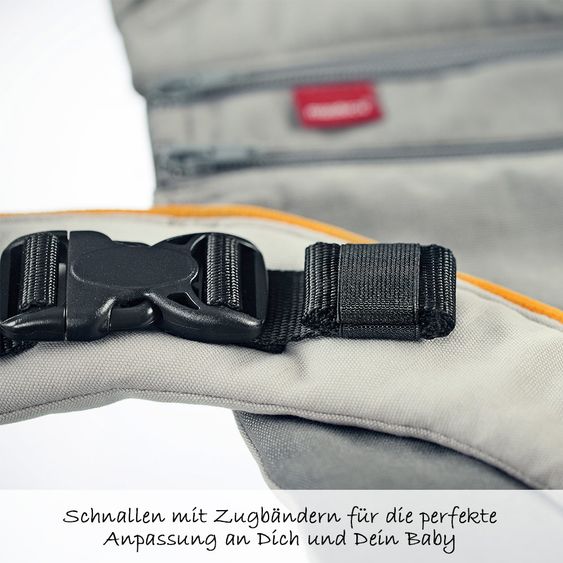 manduca Babytrage XT Cotton - Grey Orange