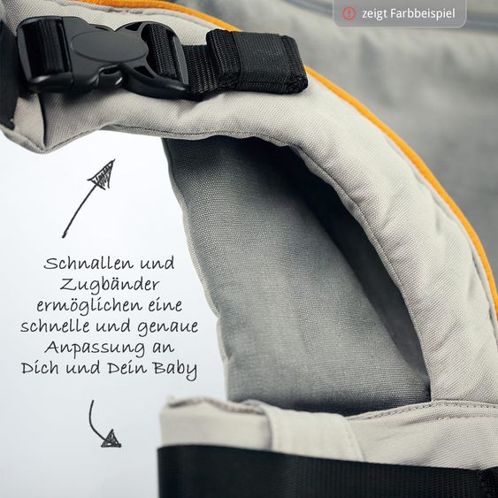 manduca Baby carrier XT Cotton - Grey White