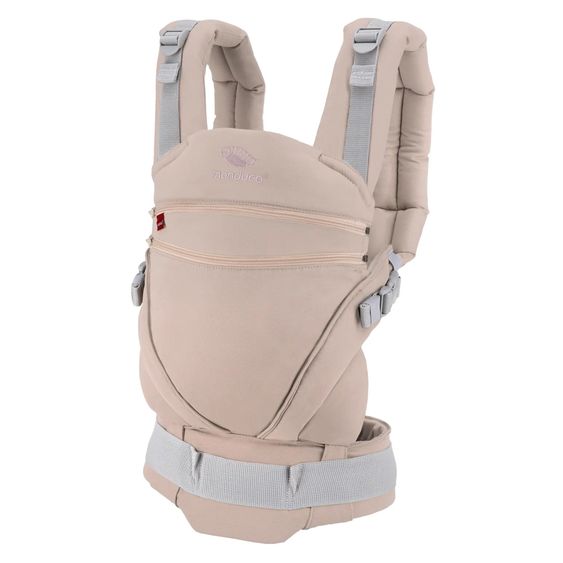 manduca Baby carrier XT for newborns from 3.5 kg - 20 kg with 3 carrying positions made of 100% organic cotton - Happy Blush