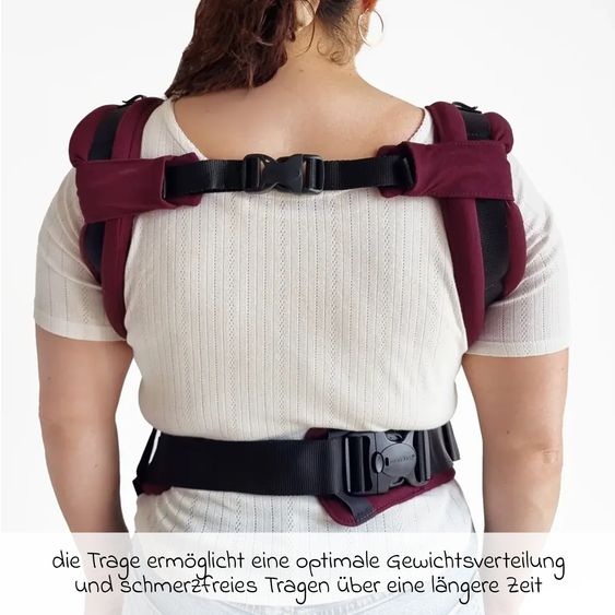 manduca Baby carrier XT for newborns from 3.5 kg - 20 kg with 3 carrying positions made of 100% organic cotton - Happy Kiss