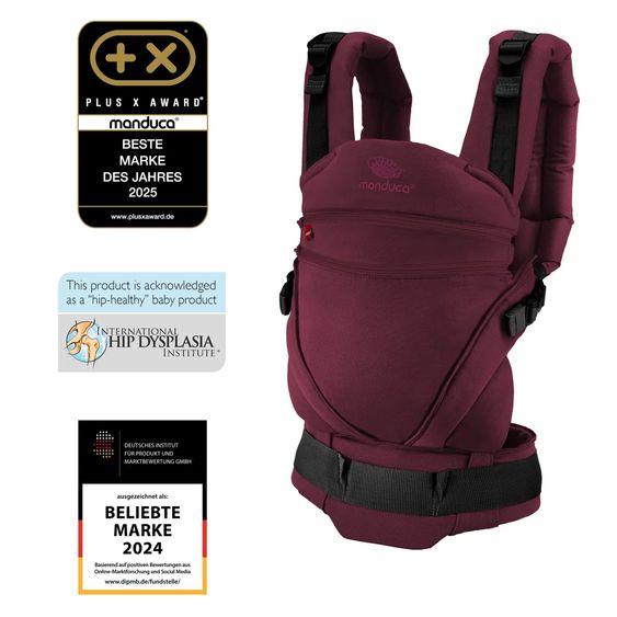 manduca Baby carrier XT for newborns from 3.5 kg - 20 kg with 3 carrying positions made of 100% organic cotton - Happy Kiss