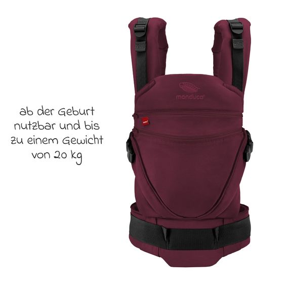 manduca Baby carrier XT for newborns from 3.5 kg - 20 kg with 3 carrying positions made of 100% organic cotton - Happy Kiss