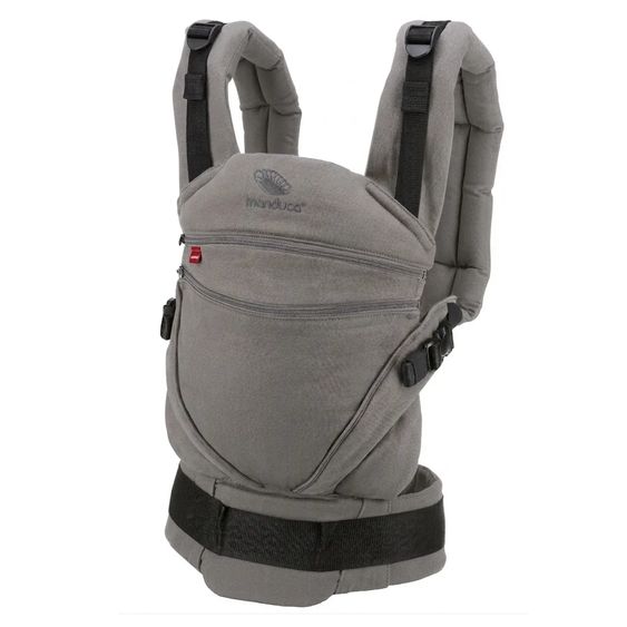 manduca Baby carrier XT for newborns from 3.5 kg - 20 kg with 3 carrying positions made of 100% organic cotton - Grey