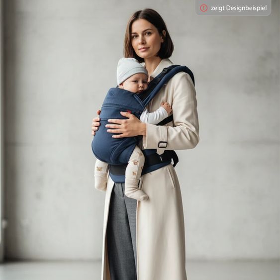 manduca Baby carrier XT for newborns from 3.5 kg - 20 kg with 3 carrying positions made of 100% organic cotton - Grey