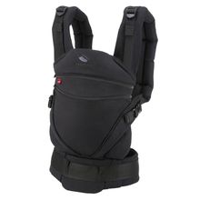Baby carrier XT for newborns from 3.5 kg - 20 kg with 3 carrying positions made of 100% organic cotton - Obsidian