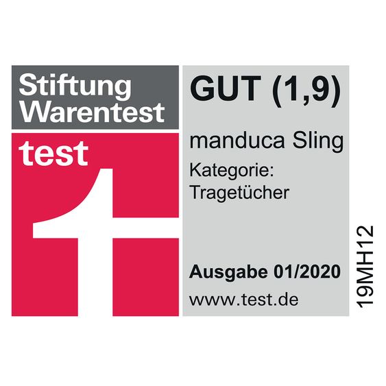 manduca Babytragetuch Sling elastisch 510 x 60 cm - Chili