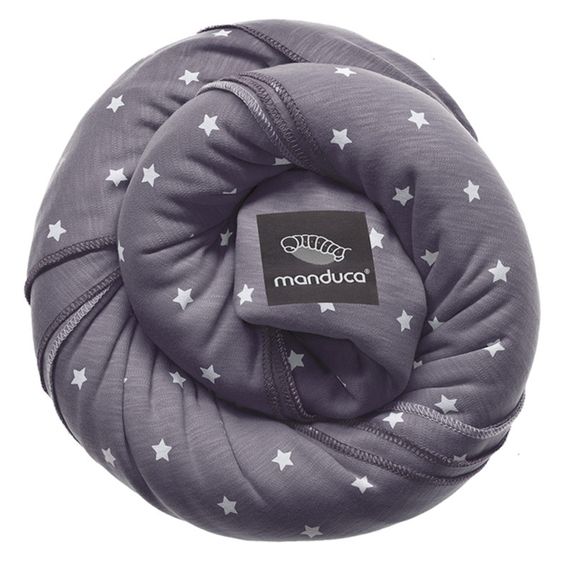 manduca Babytragetuch Sling elastisch 510 x 60 cm - Limited Edition Littel Stars - Slate