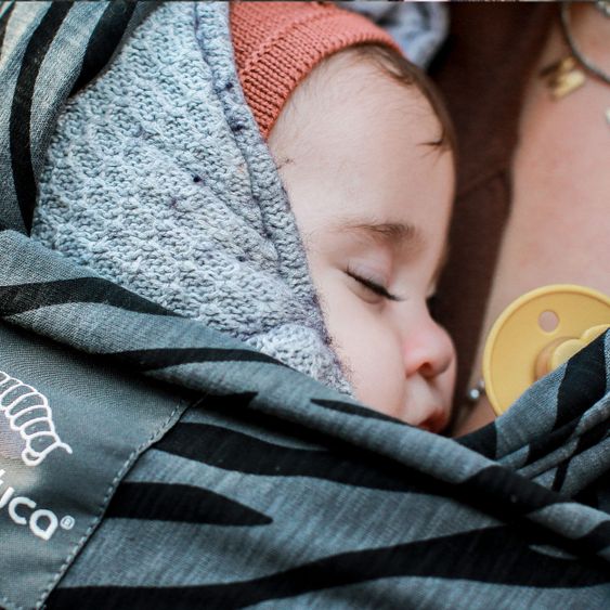 manduca Babytragetuch Sling elastisch 510 x 60 cm - Limited Edition - Zebra