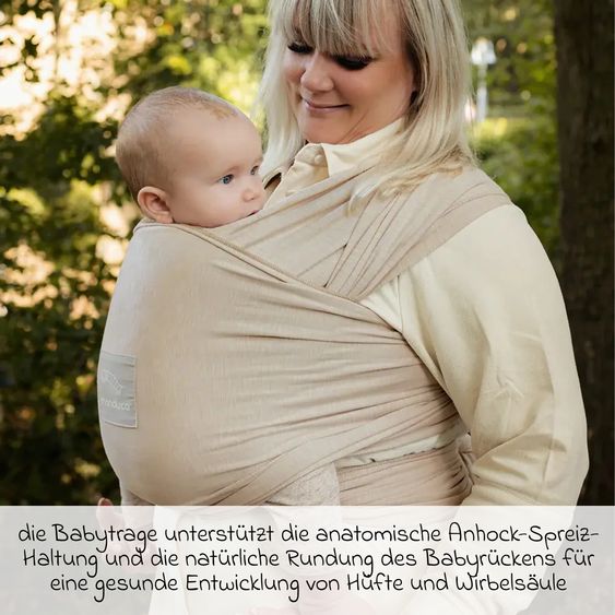 manduca Baby sling Elastic Sling 510 x 60 cm - Powder