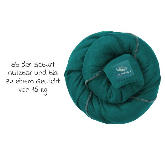 manduca Fascia porta bebè Fascia elastica 510 x 60 cm - Teal