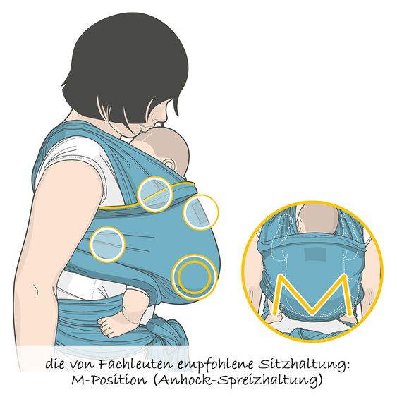 manduca Tragetuch Sling - Ocean