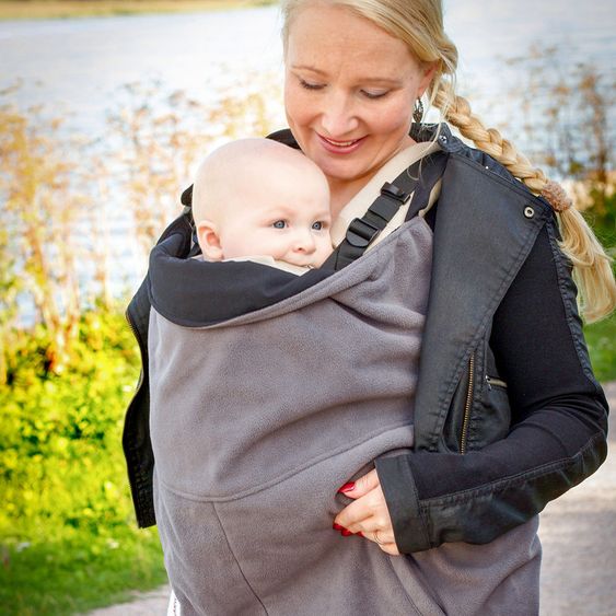 manduca Wintercover Deluxe - Black/Storm Cloud