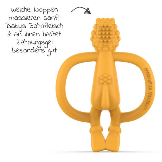 Matchstick Monkey Beißring Ludo Löwe - Gelb