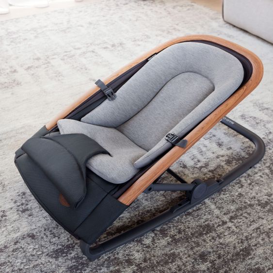 Maxi-Cosi 2- in 1 -Babywippe Kori ab der Geburt mit Neugeborenen-Inlay nur 2,3 kg - Essential Graphite