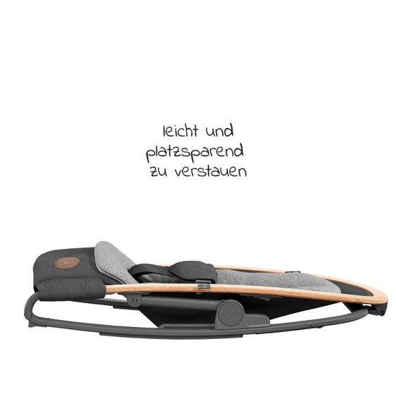 Maxi-Cosi 2- in 1 -Babywippe Kori ab der Geburt mit Neugeborenen-Inlay nur 2,3 kg - Essential Graphite