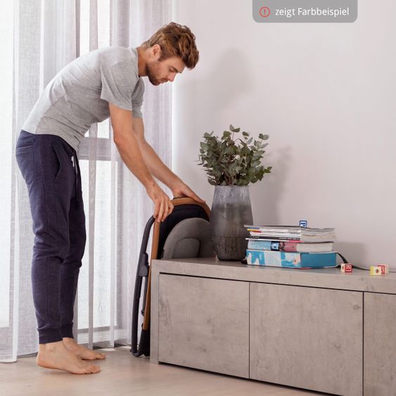 Maxi-Cosi 2- in 1 -Babywippe Kori ab der Geburt mit Neugeborenen-Inlay nur 2,3 kg - Essential Grey