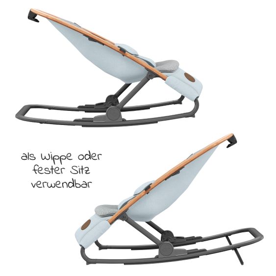 Maxi-Cosi 2- in 1 -Babywippe Kori ab der Geburt mit Neugeborenen-Inlay nur 2,3 kg - Essential Grey
