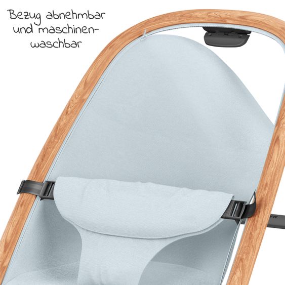 Maxi-Cosi 2- in 1 -Babywippe Kori ab der Geburt mit Neugeborenen-Inlay nur 2,3 kg - Essential Grey