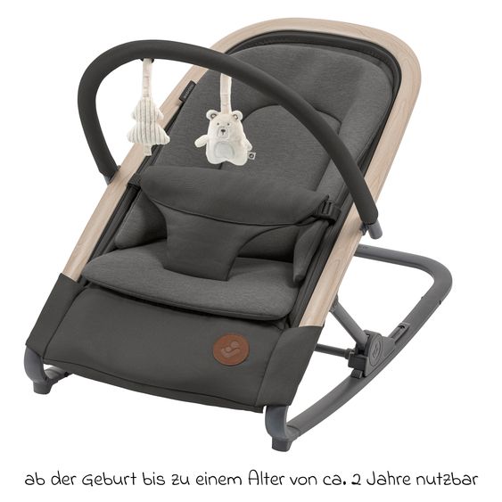 Maxi-Cosi 2-in-1 baby bouncer Kori from birth with newborn inlay only 2.3 kg light - Beyound - Graphite Eco