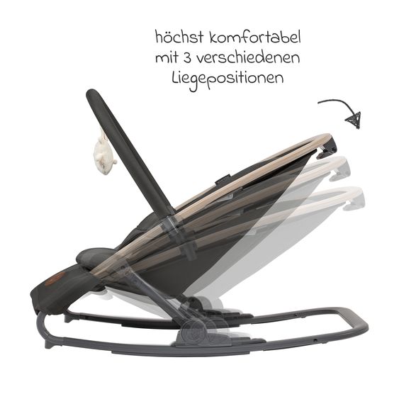 Maxi-Cosi 2-in-1 baby bouncer Kori from birth with newborn inlay only 2.3 kg light - Beyound - Graphite Eco