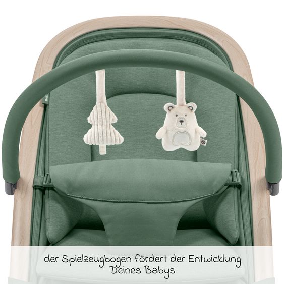 Maxi-Cosi 2-in-1 Babywippe Kori ab der Geburt mit Neugeborenen-Inlay nur 2,3 kg leicht - Beyound - Green Eco