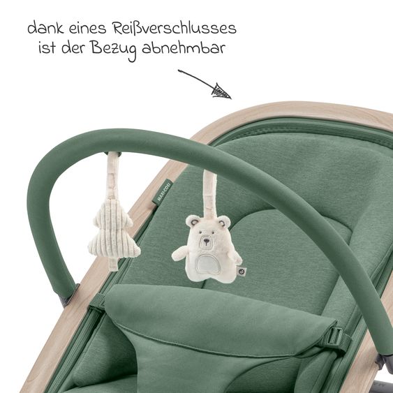 Maxi-Cosi 2-in-1 Babywippe Kori ab der Geburt mit Neugeborenen-Inlay nur 2,3 kg leicht - Beyound - Green Eco