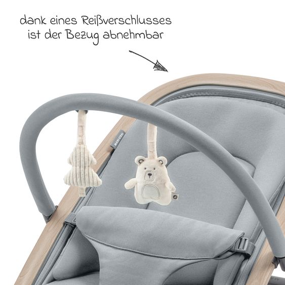 Maxi-Cosi Sdraietta 2 in 1 Kori dalla nascita con inserto per neonati solo 2,3 kg leggera - Beyound - Grigio Eco