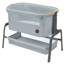 2-in-1 Beistellbett Iora klappbar, inkl. Matratze & Reisetasche - Beyound - Grey Eco