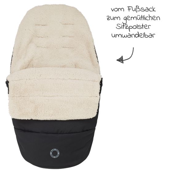 Maxi-Cosi 2 in 1 Fußsack für Kinderwagen & Buggys von Maxi-Cosi - Essential Black