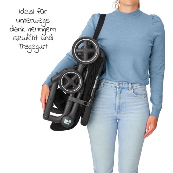 Maxi-Cosi 2 -in-1 Kinderwagen-Set Buggy Lara² inkl. Babyschale CabrioFix i-Size & Adapter - Essential Graphite