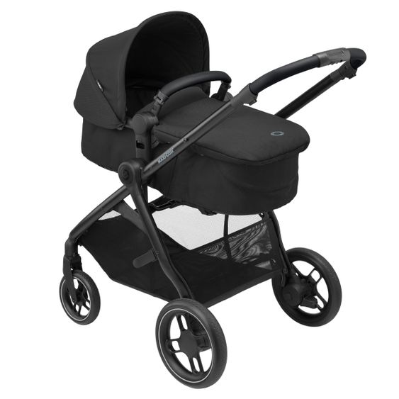 Maxi-Cosi 2 -in- 1 Kombi-Kinderwagen Zelia³ wendbarer Sitz & Wanne in einem, verstellbarer Schieber, 22 kg - Essential Black