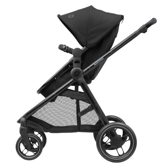 Maxi-Cosi 2 -in- 1 Kombi-Kinderwagen Zelia³ wendbarer Sitz & Wanne in einem, verstellbarer Schieber, 22 kg - Essential Black