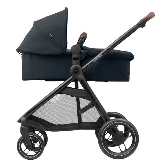 Maxi-Cosi 2 -in- 1 Kombi-Kinderwagen Zelia³ wendbarer Sitz & Wanne in einem, verstellbarer Schieber, 22 kg - Essential Graphite