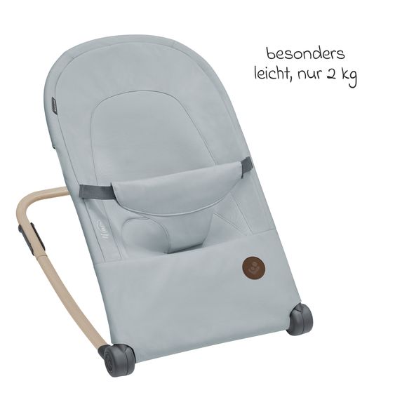 Maxi-Cosi 2in1 Babywippe Loa Beyond Eco Care ab Geburt - 6 Monate mit Wippfunktion - federleicht nur 2 kg - Grey