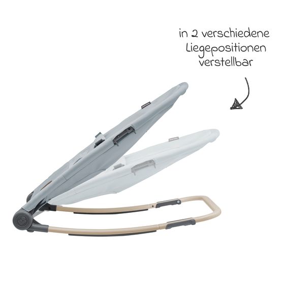 Maxi-Cosi 2in1 Babywippe Loa Beyond Eco Care ab Geburt - 6 Monate mit Wippfunktion - federleicht nur 2 kg - Grey