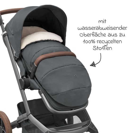 Maxi-Cosi 2in1 footmuff for baby carriages & buggies by Maxi-Cosi - Twillic Graphite