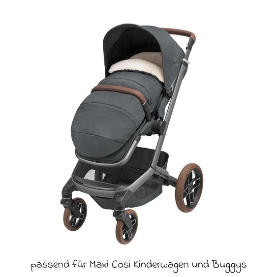 Maxi-Cosi 2in1 footmuff for baby carriages & buggies by Maxi-Cosi - Twillic Graphite