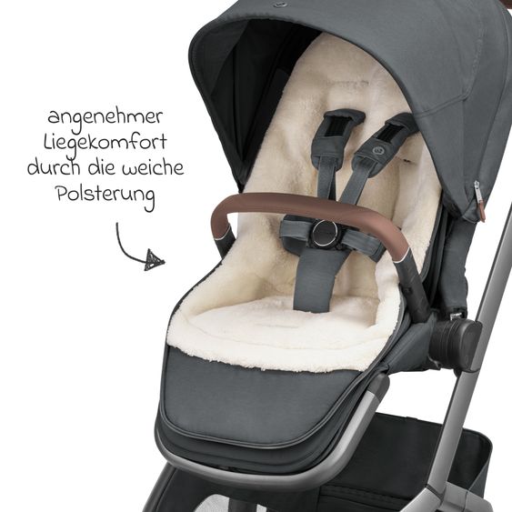 Maxi-Cosi 2in1 footmuff for baby carriages & buggies by Maxi-Cosi - Twillic Graphite