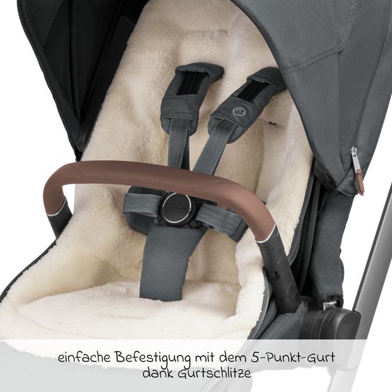 Maxi-Cosi 2in1 footmuff for baby carriages & buggies by Maxi-Cosi - Twillic Graphite