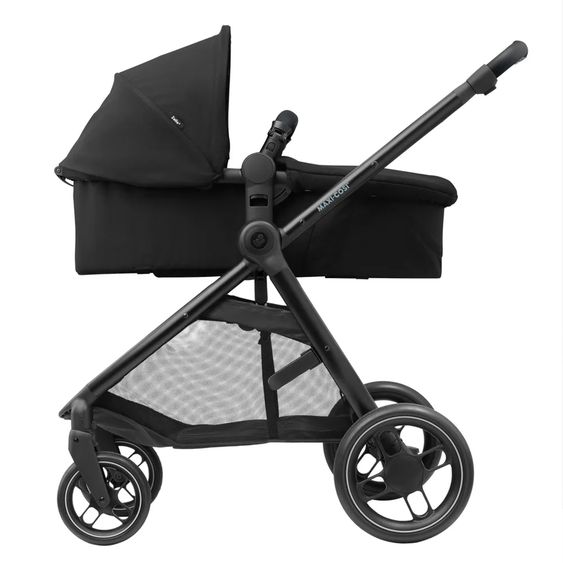 Maxi-Cosi Set passeggino Zelia³ 3 in 1 con seggiolino auto CabrioFix i-Size e adattatore, 22 kg - Nero