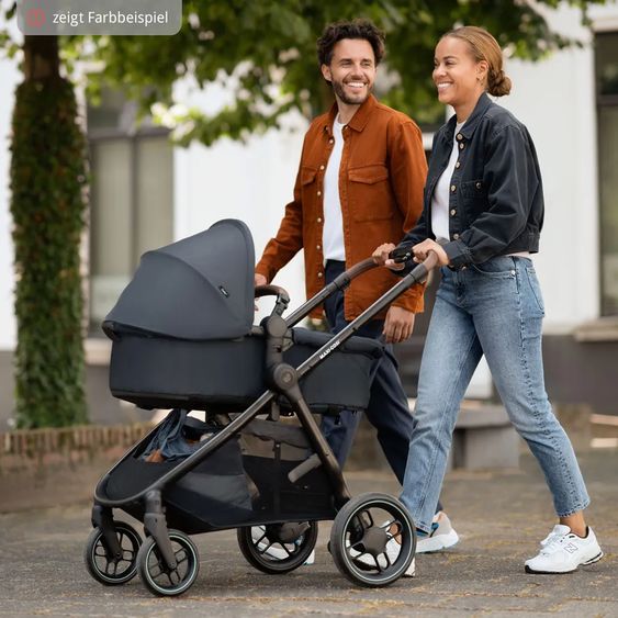 Maxi-Cosi Set passeggino Zelia³ 3 in 1 con seggiolino auto CabrioFix i-Size e adattatore, 22 kg - Nero