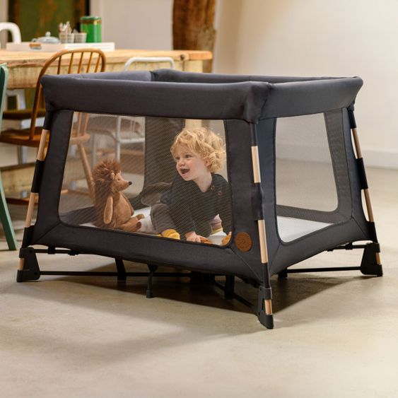 Maxi-Cosi 3 in 1 Reisebett Swift Reisebett, Beistellbett, Laufstall mit Matratze & Tragetasche nur 7 kg - Beyond Graphite